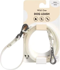 Wild One Adjustable Dog Leash White Solar Holographic Small BRAND NEW RETAIL
