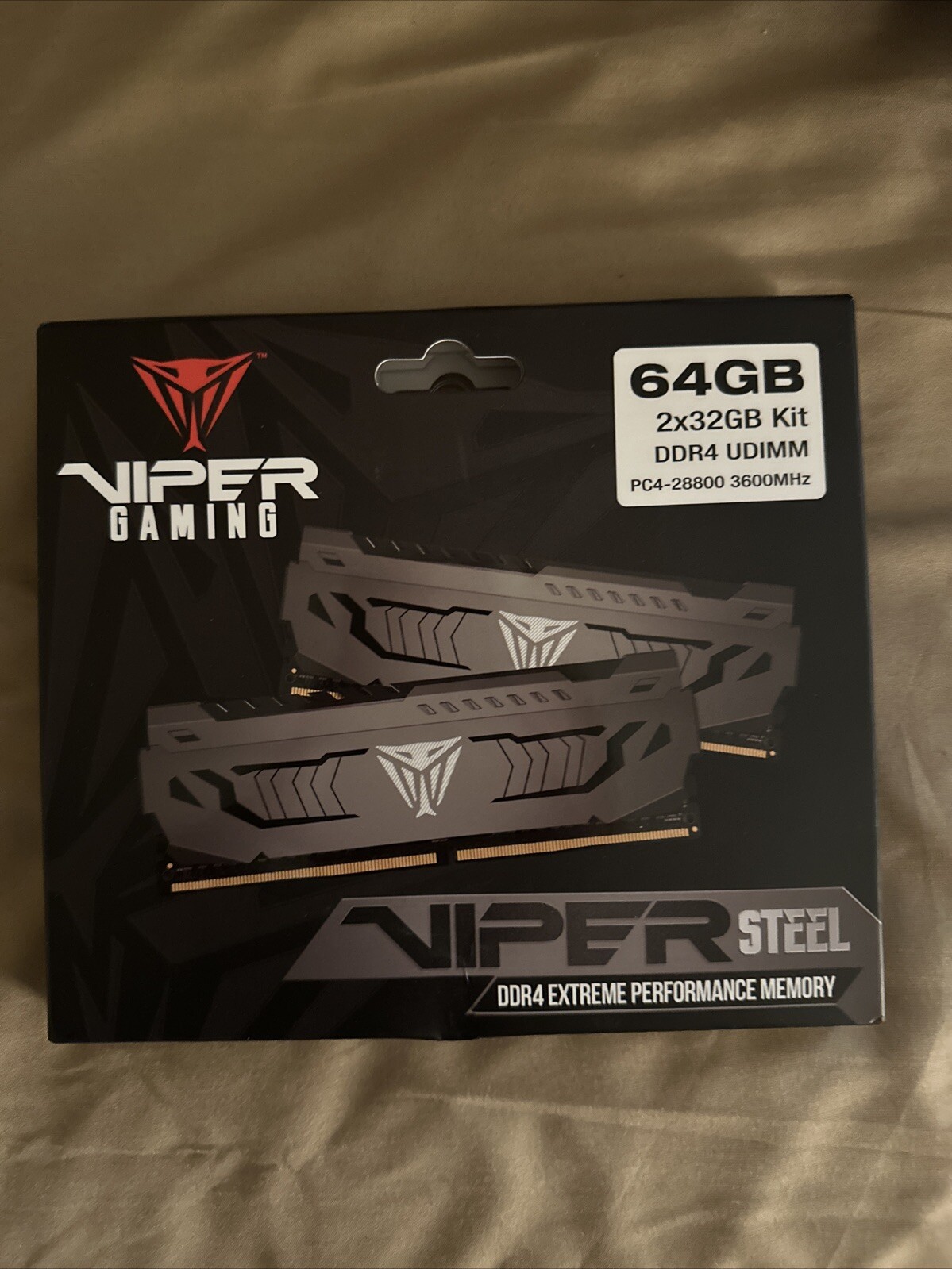 PATRIOT VIPER 64GB DDR4 3200MT/s 2枚 Patriot Viper Steel RGB DDR4
