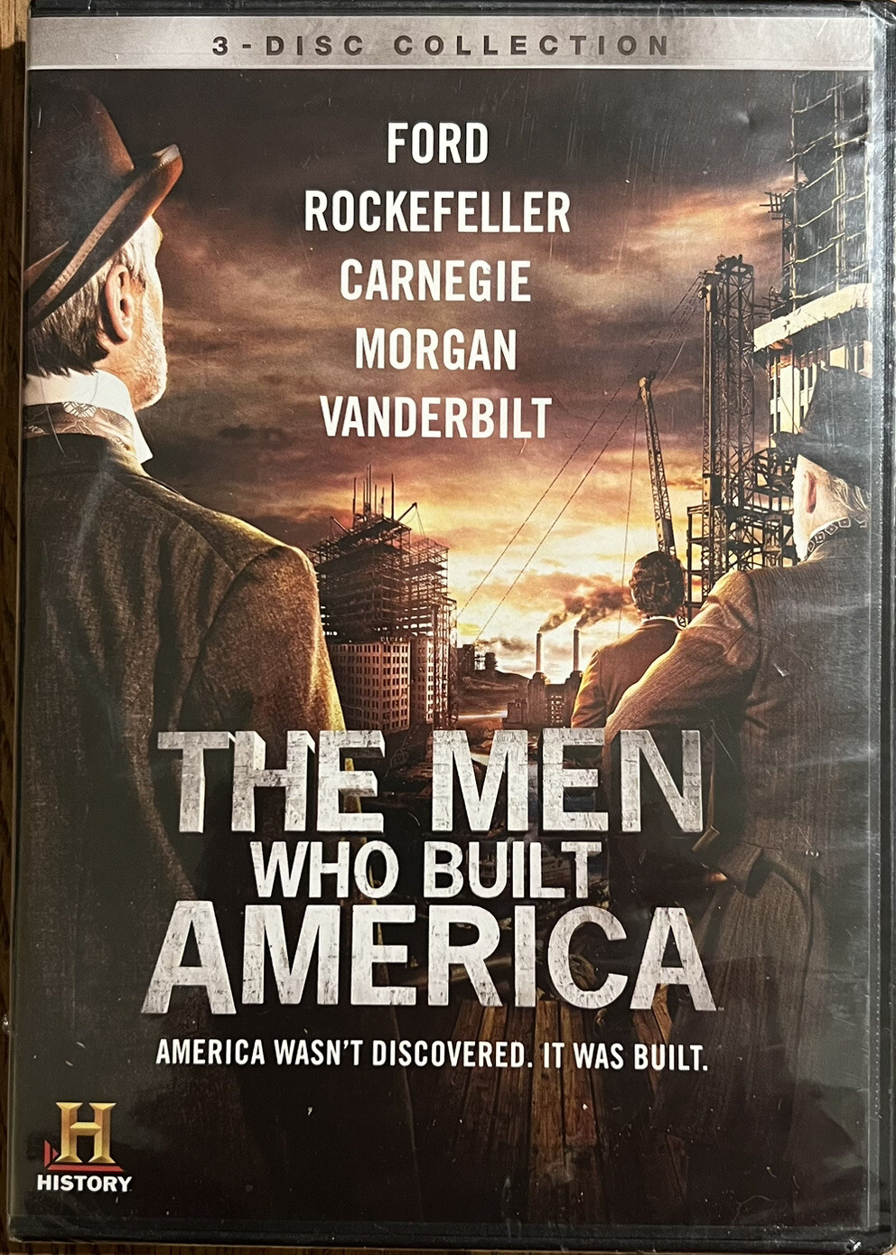 The Men Who Built America (DVD, 2012, 3 Disc Set) History Channel Mini