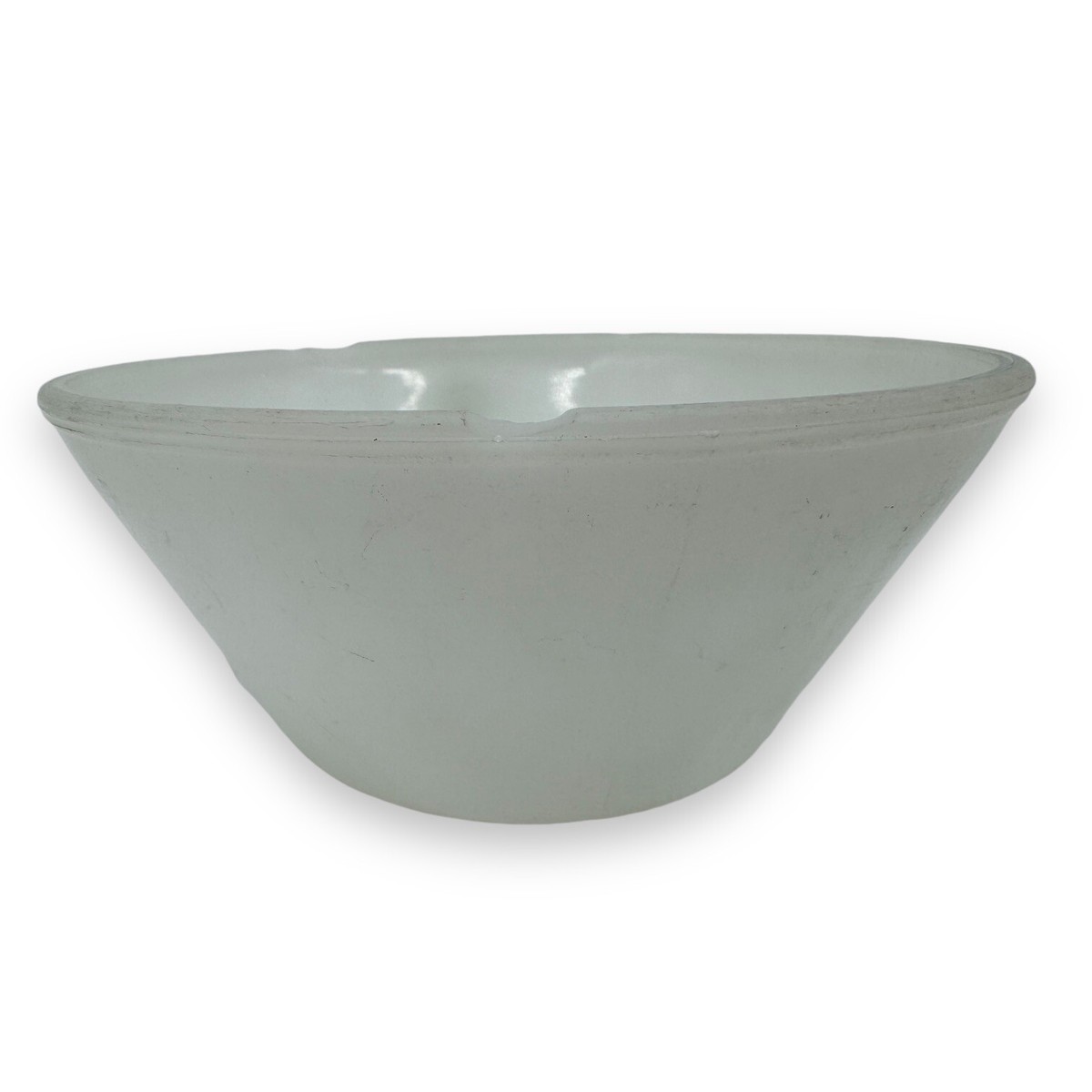 Anchor Hocking Vintage Fire King Milk Glass Soup Bowl with handle