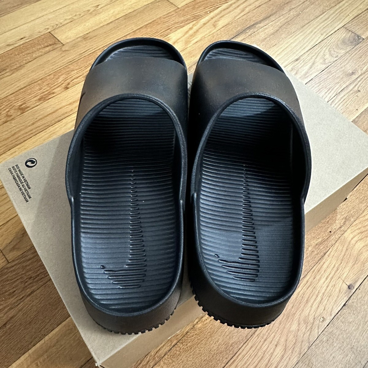 Nike Calm Slides Black Black FD4116 001 NEW Men's Size 17 | eBay