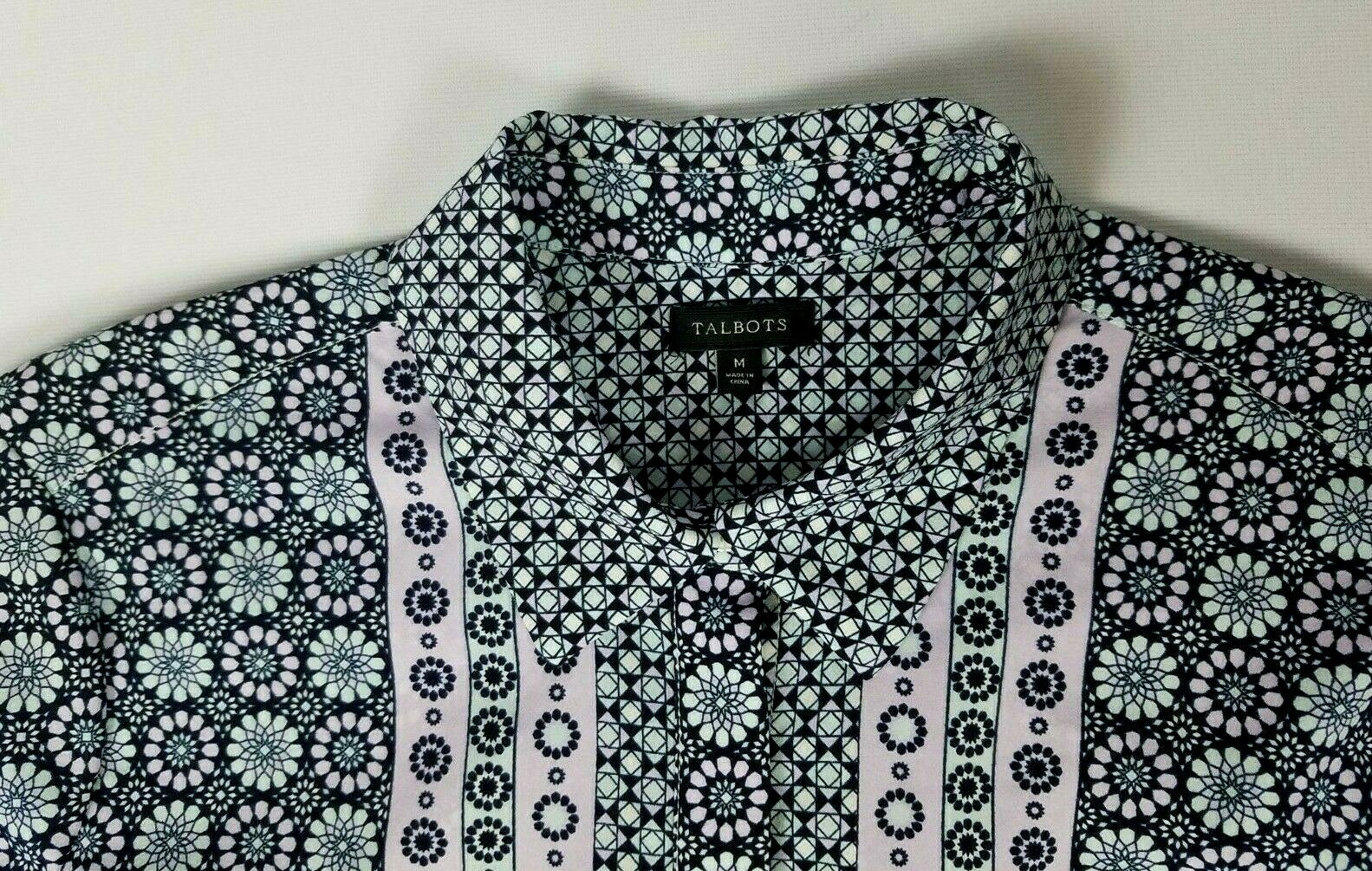 Talbots Women's Size Medium Polyester Medallion P… - image 3