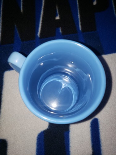 Disney Mug Winnie The Pooh 3D Raised Embossed Large Coffee Blue 5” Tall Ceramic - 第 6/8 張圖片