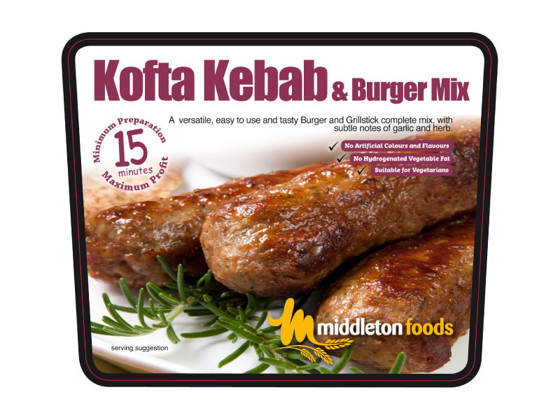 Kofta Kebab Meat or Veg Glaze 10kg Middleton Foods Glazes, Marinades & Coatings