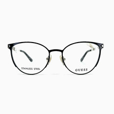 Occhiali da vista Guess GU2665 001 neri tondi occhio di gatto montatura full rim 51[]17 135 mm a2