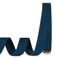 Velvet Ribbon 1" 20 Yards Navy Blue Double Face Gift Wrapping Wedding Bow