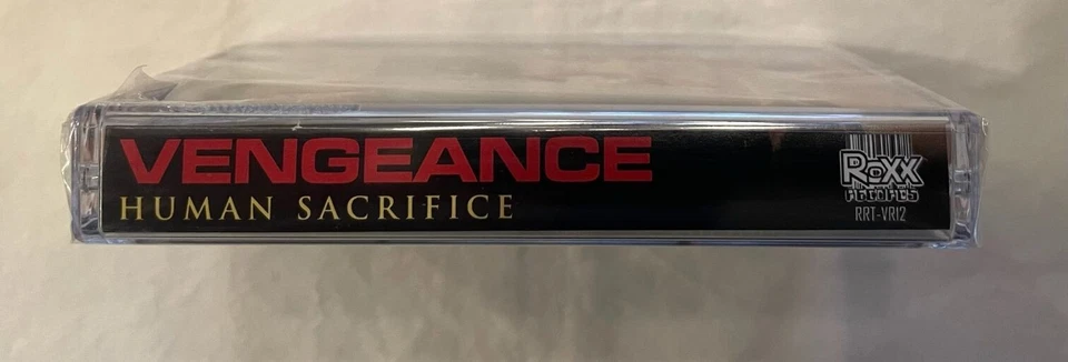 Vengeance - Human Sacrifice (Ltd Ed RED Cassette + Card - 50 Made) New-Sealed - Image 3 of 4