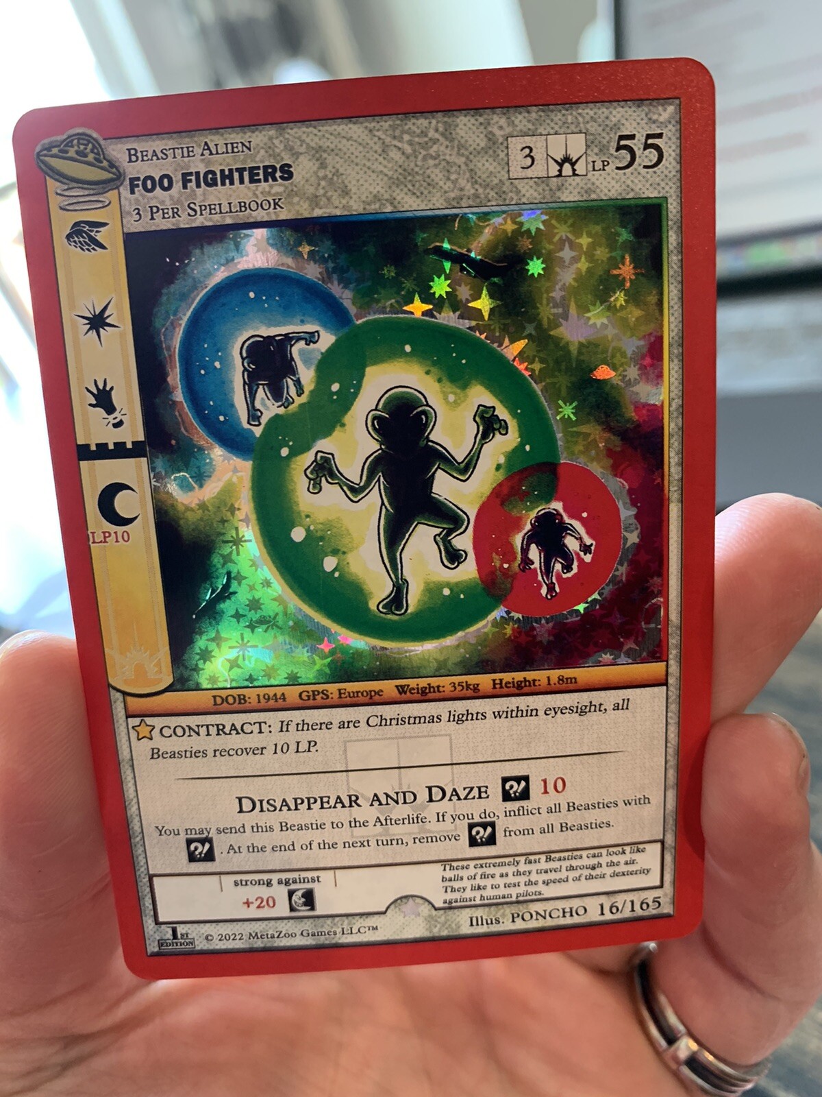 Metazoo UFO 1st Edition - Foo Fighters 16/165 Full Holo Rare Card | eBay
