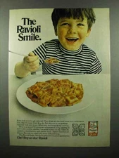 1972 Chef Boy-Ar-Dee Ravioli Ad - The Ravioli Smile
