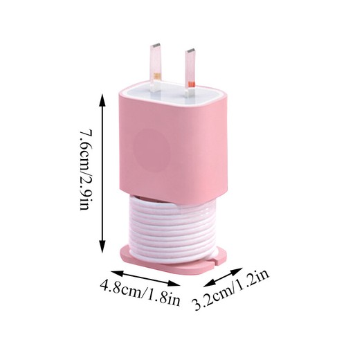 2In 1 Silicone Charger Protector For iPhone 18W /20W Power Adapter Durable - Photo 8 sur 16