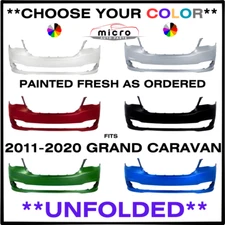NEW FRONT BUMPER FOR 2011-2020 GRAND CARAVAN PAINTED CHOOSE YOUR COLOR CH1000A02