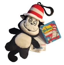 Aurora Dr. Seuss The Cat in the Hat Plush Keychain Bag Charm