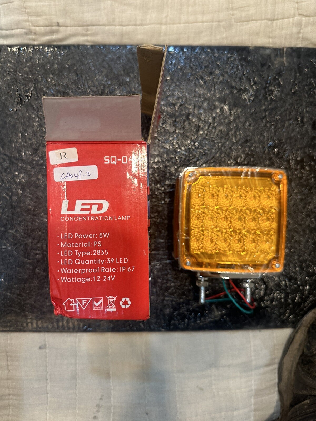 Double Face Fender Lights For Semi Trucks, Red And Amber-image