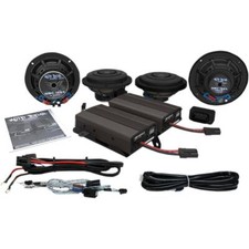 Wild Boar Front/Rear Speaker Kit 600-Watt AMP Harley FLHTKSE CVO WBA ULTRA KT SE