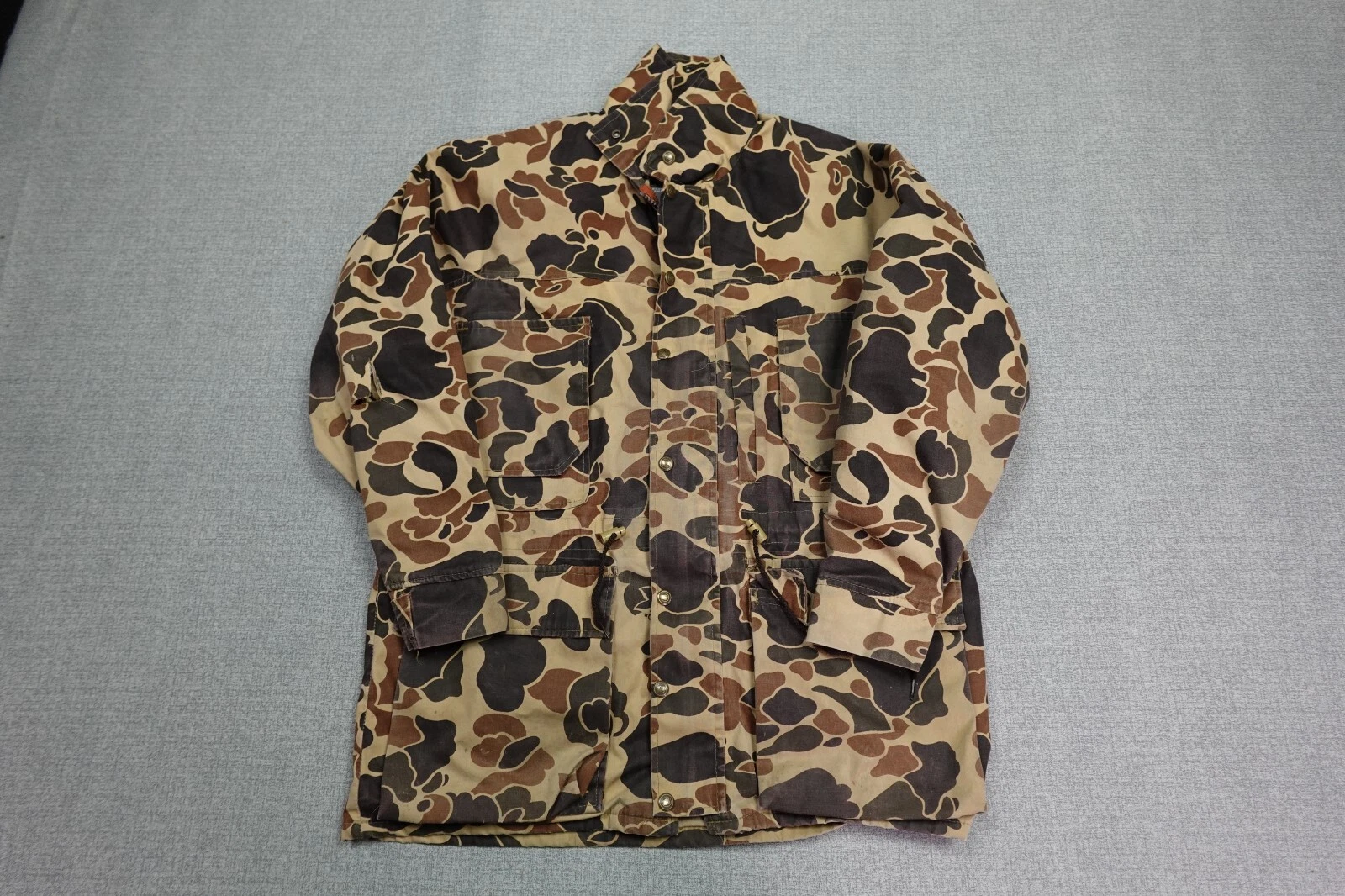 10x Jacket Men Medium Brown Camo Frogskin Hunting Outdoor Fishing Rainproof