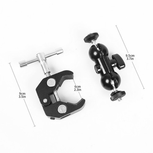 Flash Light Umbrella Stand Holder Mount Bracket Adapter 1/4" 3/8" Clamp Arm - Picture 5 of 12