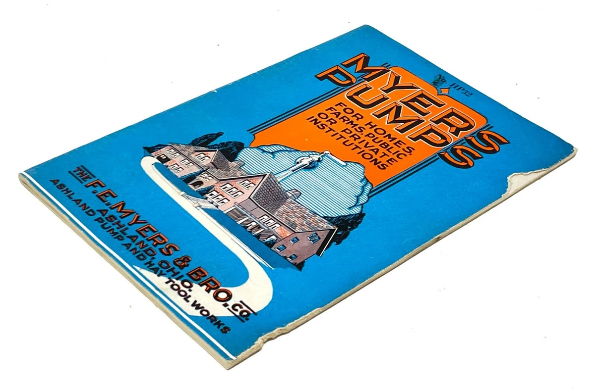 F E Myers &amp; Bros Co Ashland Ohio Pumps Vintage Catalog 1932 | eBay