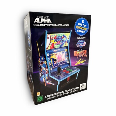 Blaze Evercade Alpha Mega Man Bartop Arcade Spielkonsole mit 8'' Bildschirm - NEU