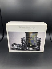 crystal wine bottle holder and stopper, New In box, Royal Limited