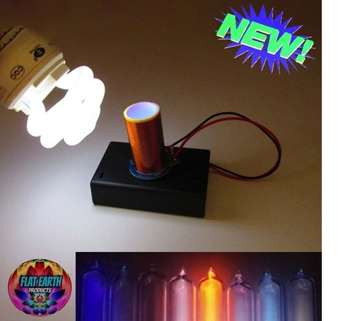 Portable Mini Tesla Coil Arc Device Module Power Plasma FREE ENERGY AA Battery X - Picture 1 of 12