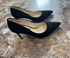 Zapatos de salón Nine West para mujer punta puntiaguda talla 7,5-gamuza negra