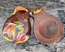 Vintage CASTANETS Wood Painted