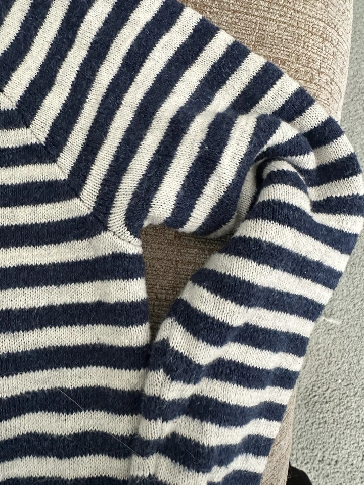 Suéter Mini Boden a Rayas Niños Azul Blanco Manga Larga Talla 6-7 Foto 2 de 4