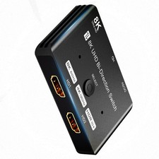 8K 2 In 1 Out/1 In 2 Out UHD HDMI Switch Bi-D...