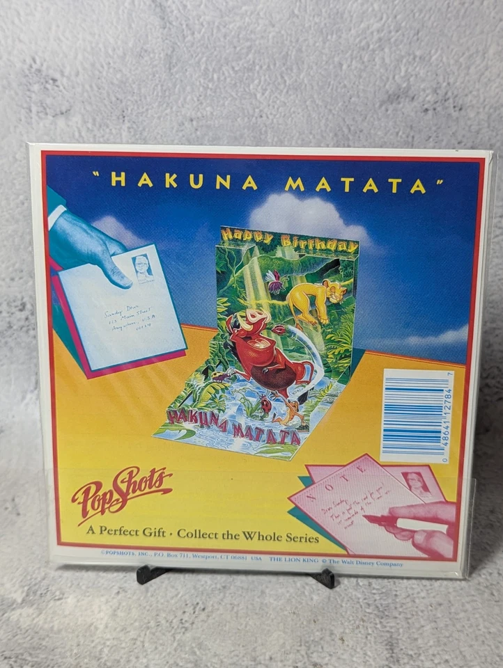 Vintage And Rare Disney The Lion King Pop Shots Happy Birthday Cards Set Of 2 - Image 3 of 4