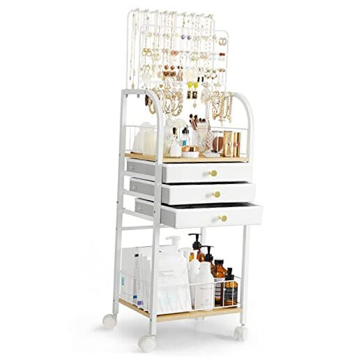 Jewelry Organizer, Large Jewelry Stand with 3 Jewelry Box Drawer, Jewelry