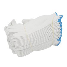 Cotton Work Gloves,12 Pairs 24 pack Large Size String Knit Cotton Polyester ...