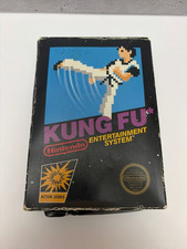 Kung Fu Nintendo NES 5 Screw Black Box Hang Tab 1985 No Manual Vintage