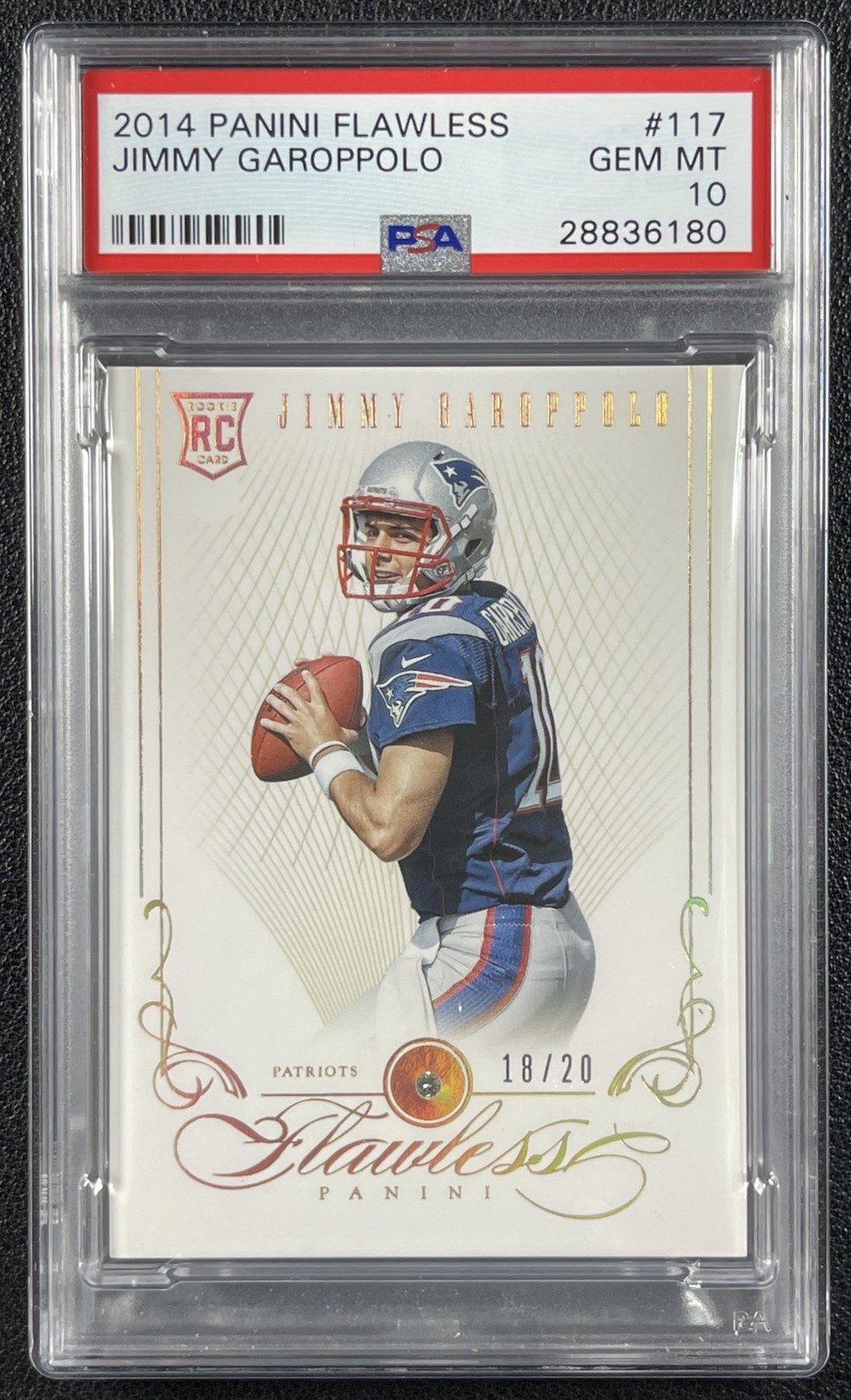 Jimmy Garoppolo Panini Flawless #117 Base