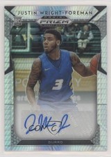 2019-20 Panini Prizm Draft Picks Hyper 12/75 Justin Wright-Foreman #53 Auto 0v0