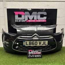 Citroen Ds3 10-15 Front Bumper Complete Grill & Fog Lights/BLACK SLIGHT CRACK