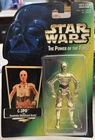 Kenner Star Wars The Power Of The Force c-3po Realistic Metalized Body Action...