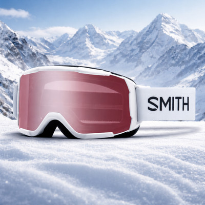 Smith Daredevil Youth Kids Snow Goggles White Ignitor Lens Ski Snowboard NEW