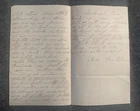 95th Illinois Infantry Civil War Letter  Abbeville  Mississippi Price’s Picketts