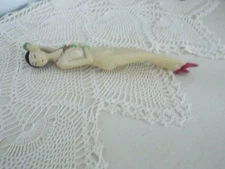 VTG Carved Chinese Doctor Doll, Medical Purpose, 7 1/2"