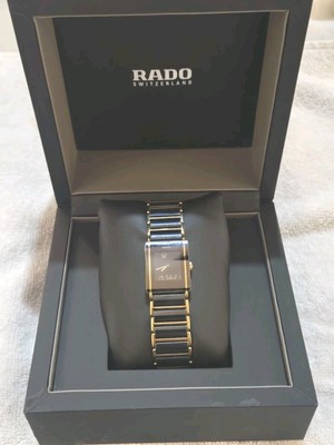 Rado 193 0456 3, DiaStar Black & Gold 24mm Ceramic Men's Watch with Rado Box