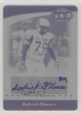 2011 Leaf US Army All-American Bowl 1/1 Sedrick Flowers #BA-SF1 Auto a6i