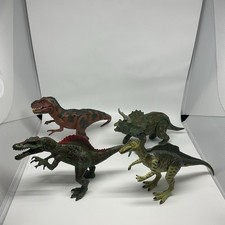 Dinosaur Toy, Lot Of 4, T-Rex, Triceratops, Spinosaurus, Etc