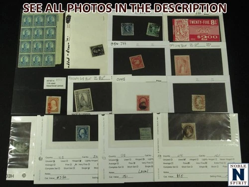 NobleSpirit } Small US Stamp Collection w/ Classics & BoB as Found