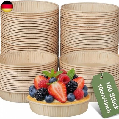 iplusmile 100 Stück Muffinförmchen Papier, 10 cm Flache Cupcake Förmchen & M