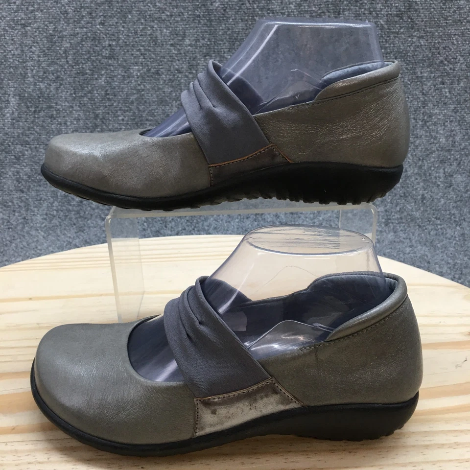 Zapatos Naot para mujer 37 Koa informales cómodos sin cordones Mary Jane planos cuero gris Foto 2 de 4