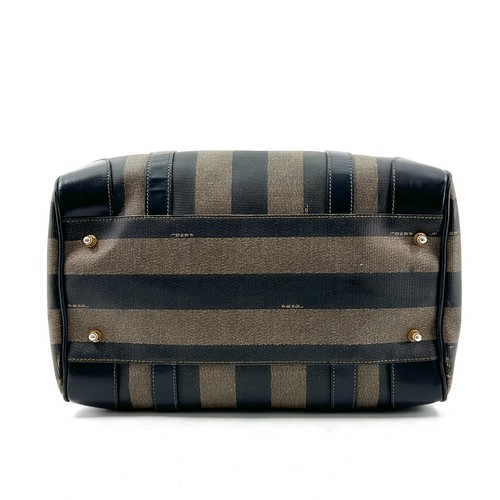 FENDI Pecan Boston Hand Bag PVC Leather Black Authentic from Japan _0188 - Picture 6 of 17