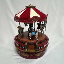 Mr Christmas Carousel Musical Revolving Carousel Works Plays Adorable tested