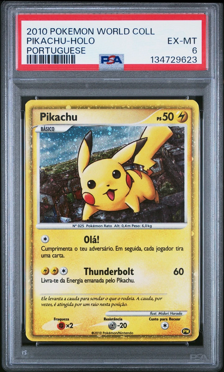 皮卡丘口袋妖怪TCG 个人收藏品卡牌游戏卡葡萄牙语| eBay