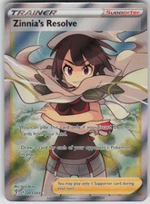 Pokemon TCG Zinnia's Resolve (Full Art) Ultra Rare SWSH07 Evolving Skies 203/203
