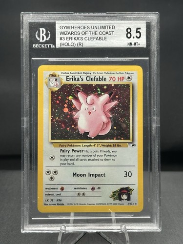 Erika's Clefable (Unlimited) graded BGS 8.5 for sale on eBay